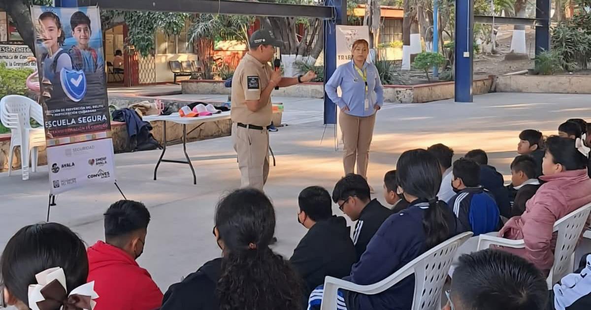 Llevan jornadas de prevención del delito a secundarias de Ayala ...