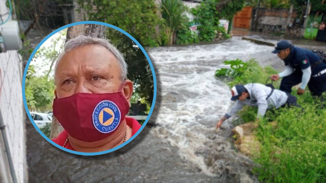 Tiene protección civil en Cuautla ubicadas colonias de riesgo por lluvias