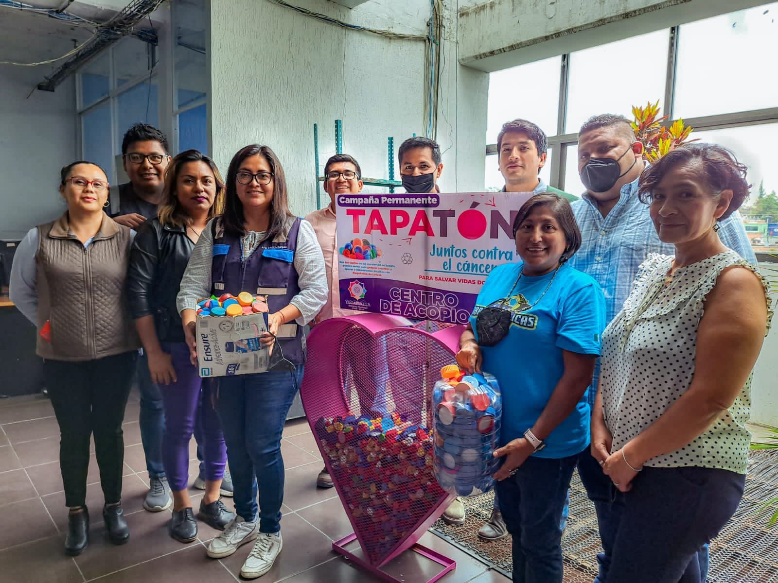 Llevan a cabo autoridades de la Sindicatura de Yecapixtla entrega de tapitas