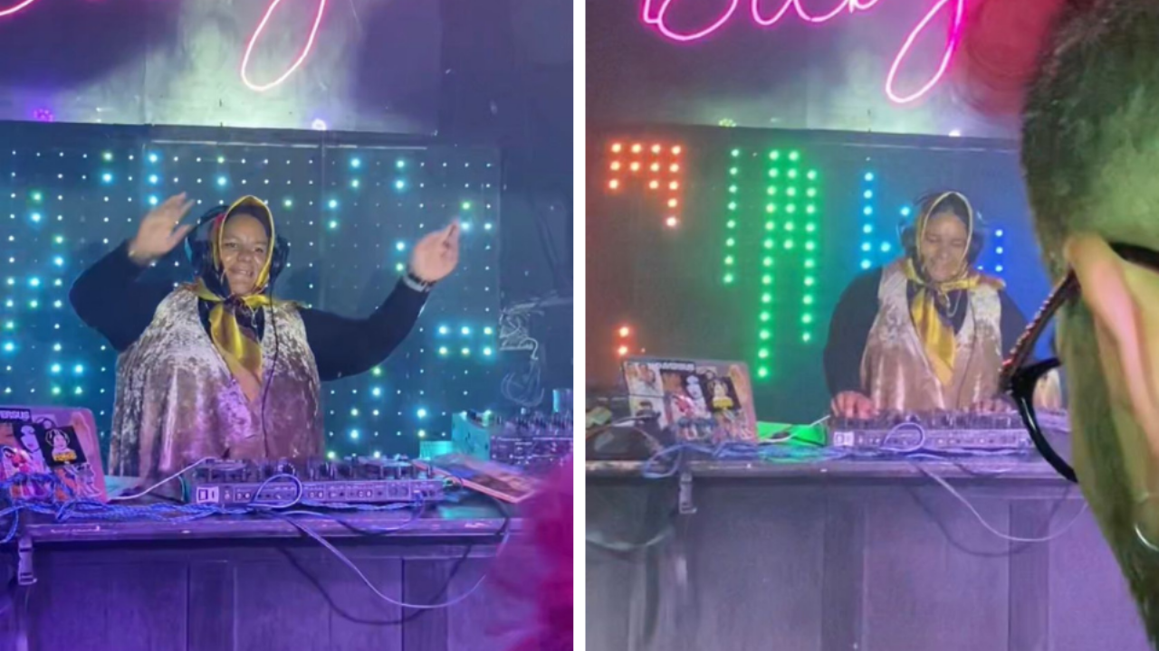 La Señora Católica se estrena como DJ y hace bailar a muchos en un bar