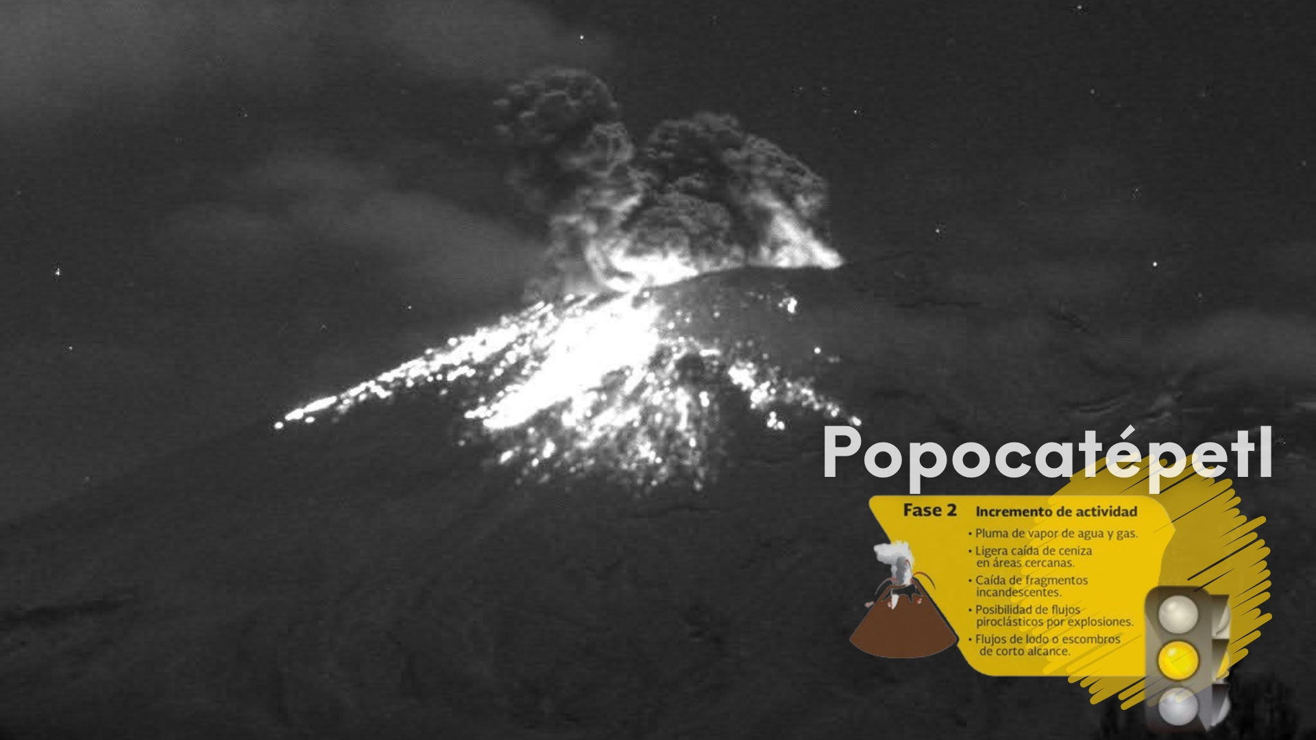 Registra Popocatépetl 99 exhalaciones en las últimas 24 horas