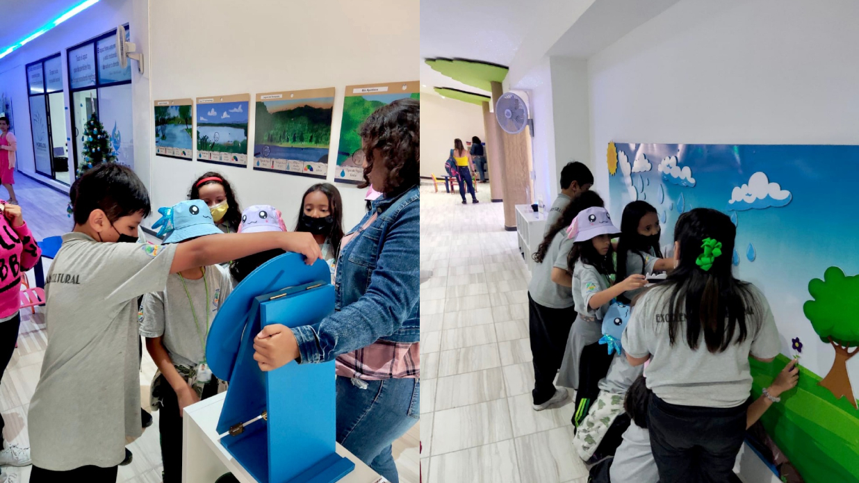 Disfrutan niñas, niños y adolescentes en actividades en pro del cuidado del agua