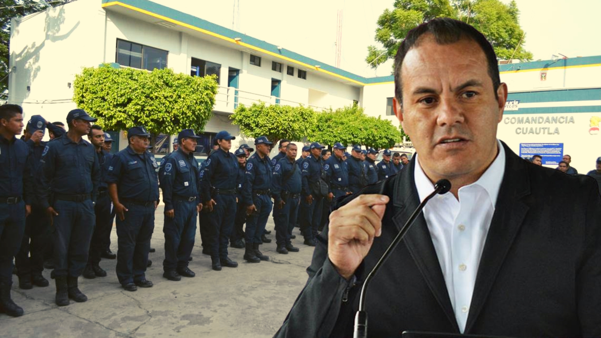 Más policías a Cuautla, promete el gobernador Cuauhtémoc Blanco