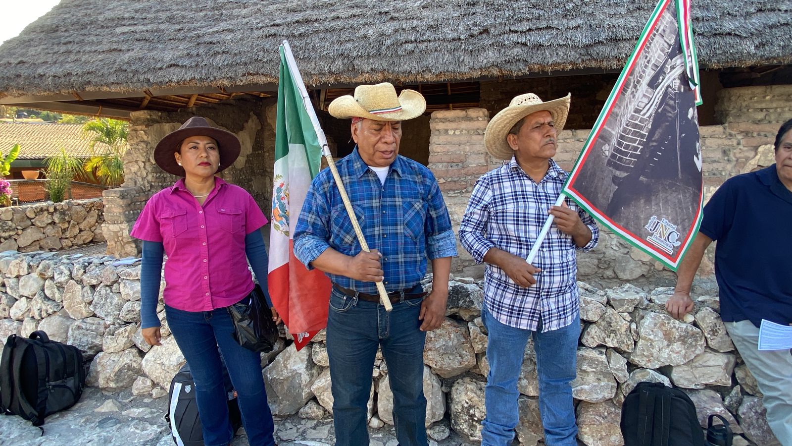 Tres ejidatarios de Ayala inician caminata a CDMX