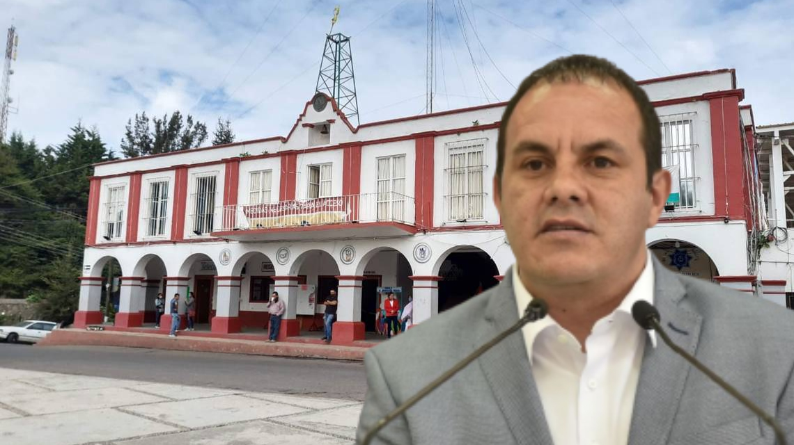 Llama Cuauhtémoc Blanco a habitantes de Tetela del Volcán a la paz