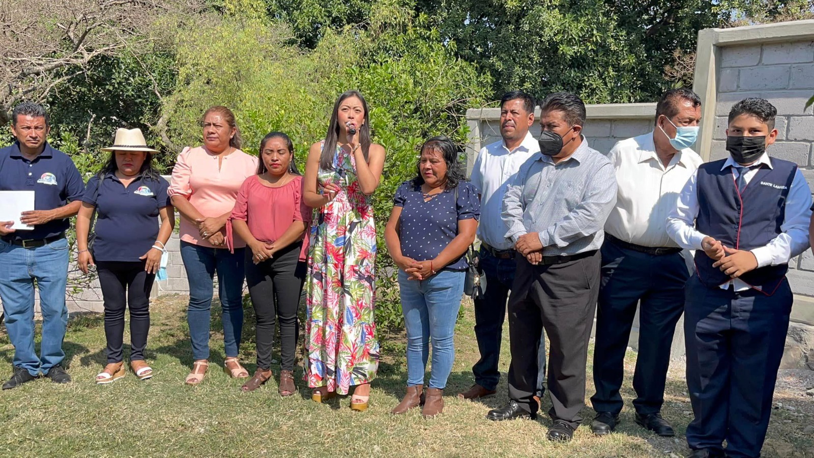 Inaugura Alma Reyes barda perimetral de escuela Luis Donaldo Colosio