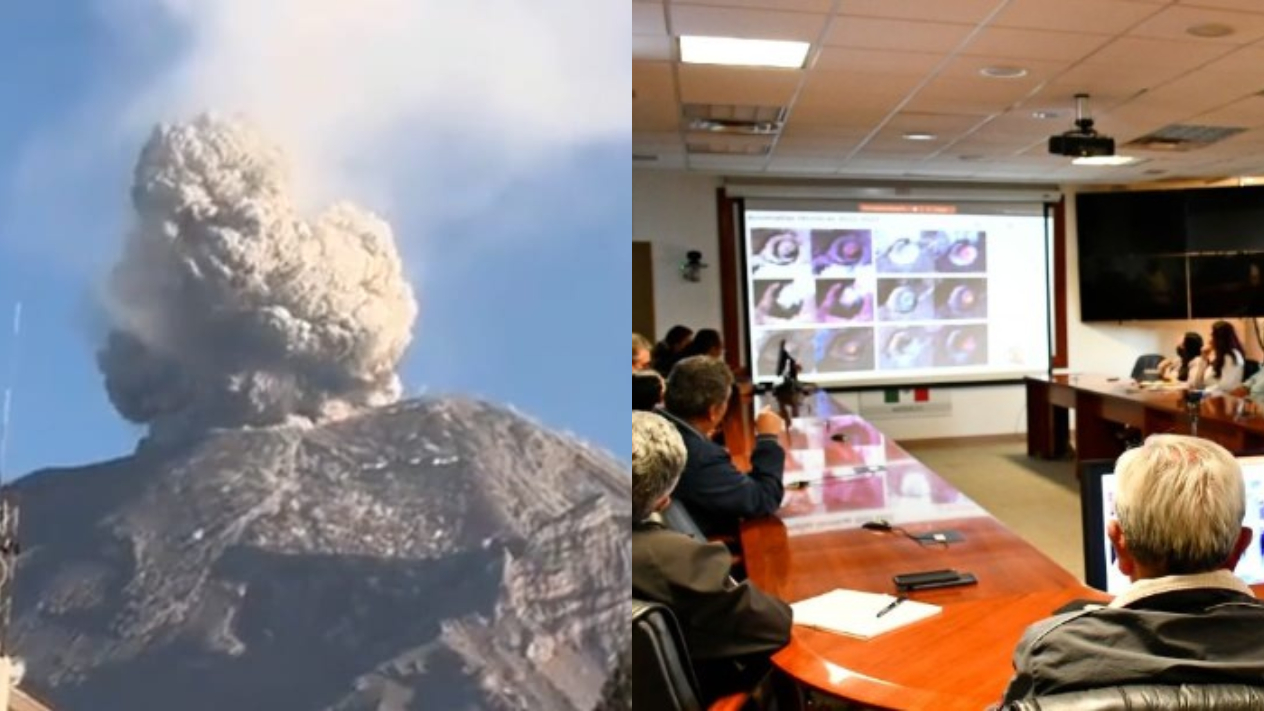 Actividad del volcán Popocatépetl, dentro de los parámetros normales