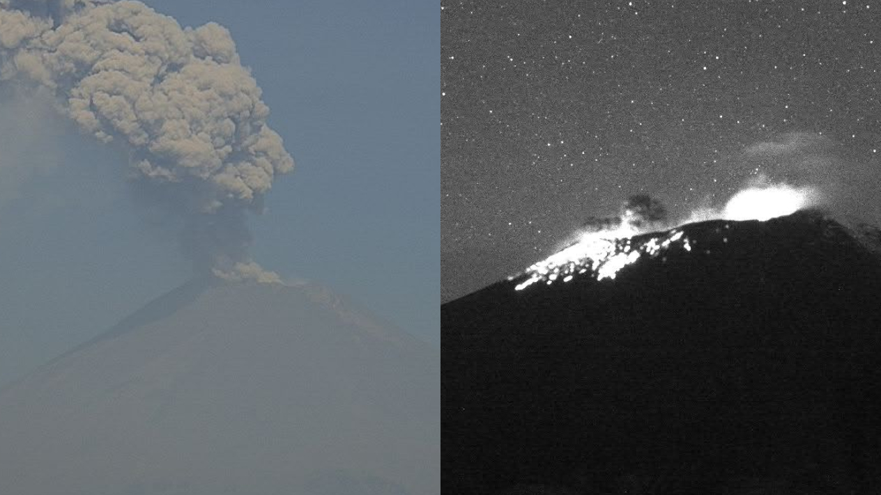 Registra el Popocatépetl 7 explosiones en las últimas 24 horas