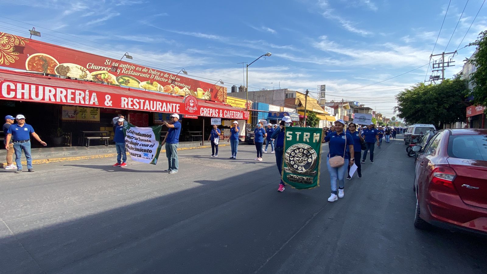 Marchan telefonistas en Cuautla