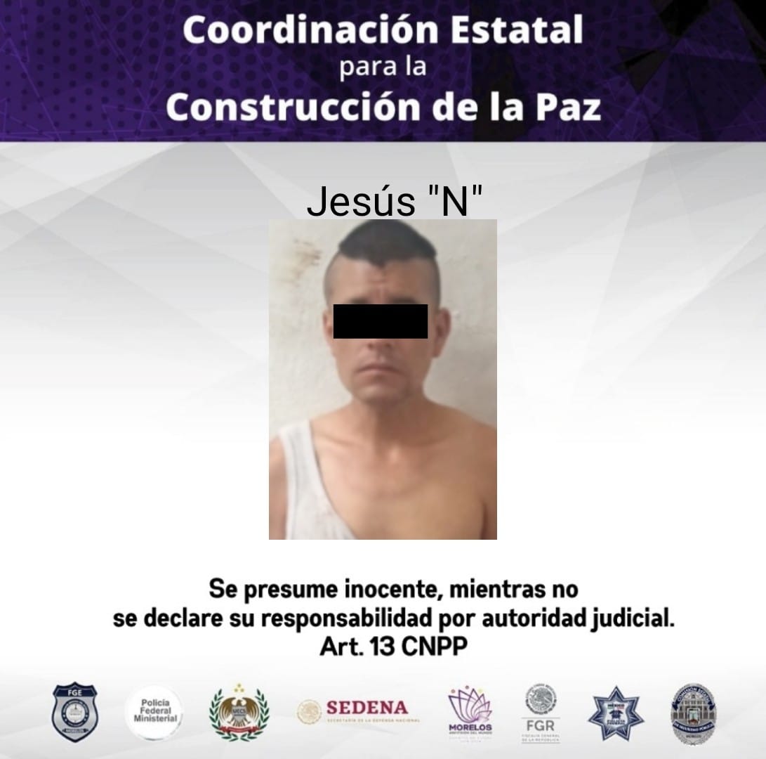 Cae hombre por robo en Tetela del Volcán