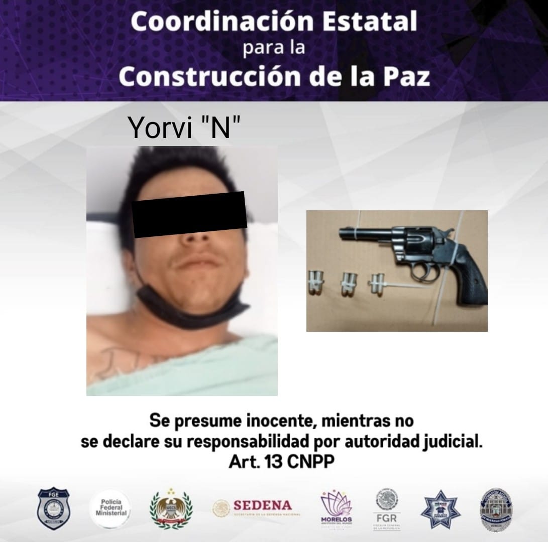 Detienen a hombre tras balacera en Axochiapan