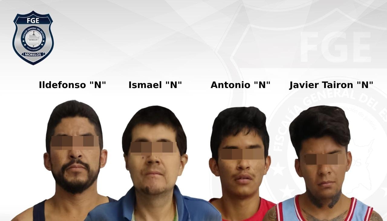 Detienen a 4 sujetos en Yautepec con droga y armas