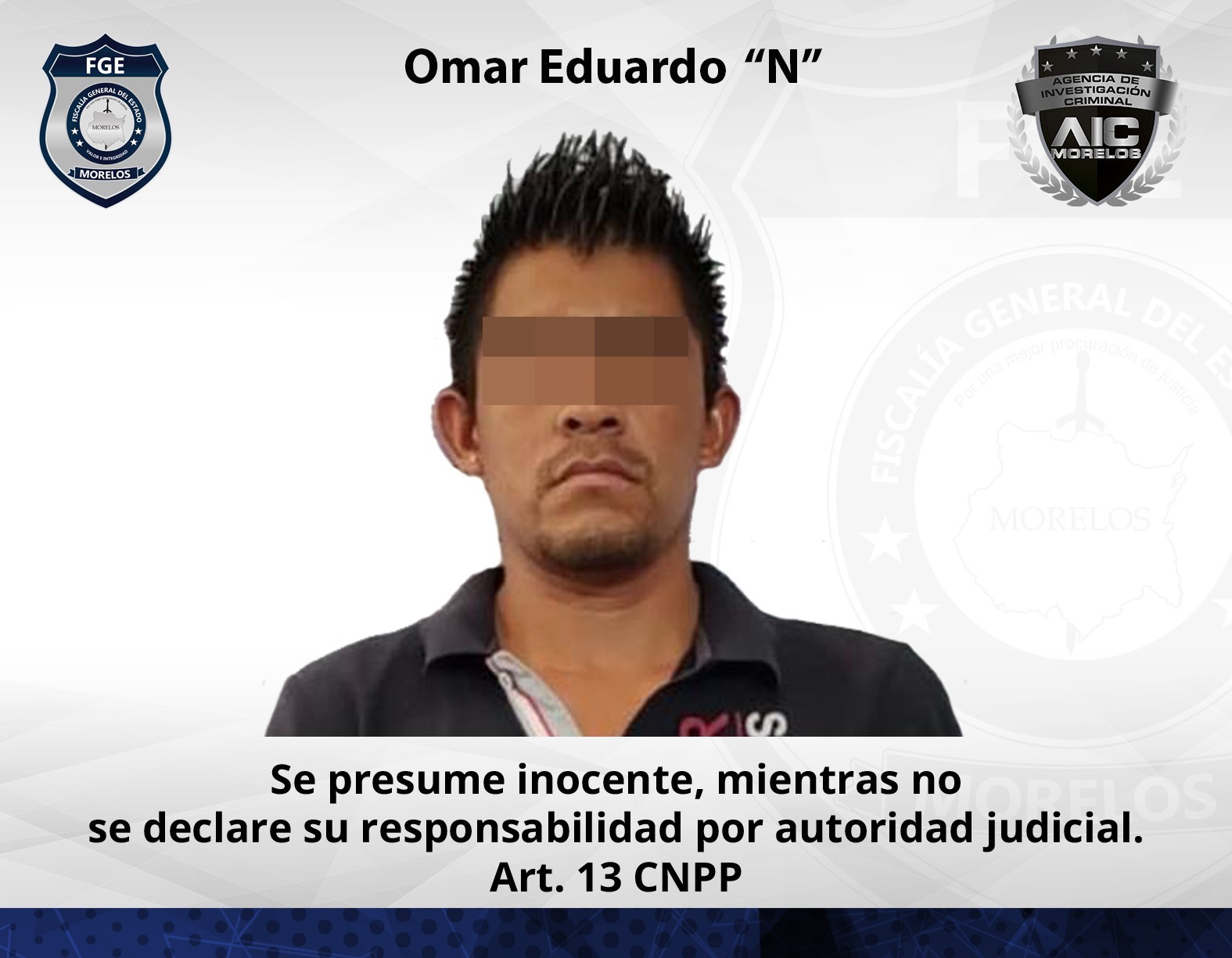 AIC Oriente ejecuta orden de aprehensión contra masculino por violencia familiar