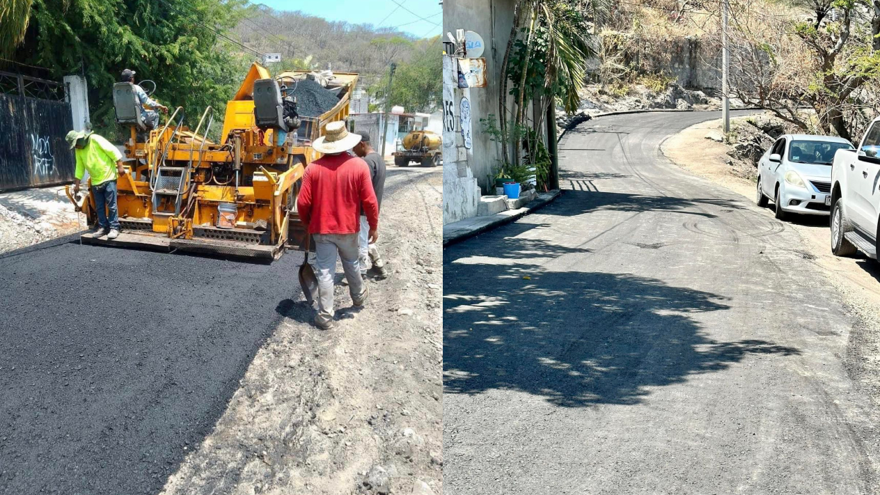 Avanza reencarpetamiento de calle Benito Juárez