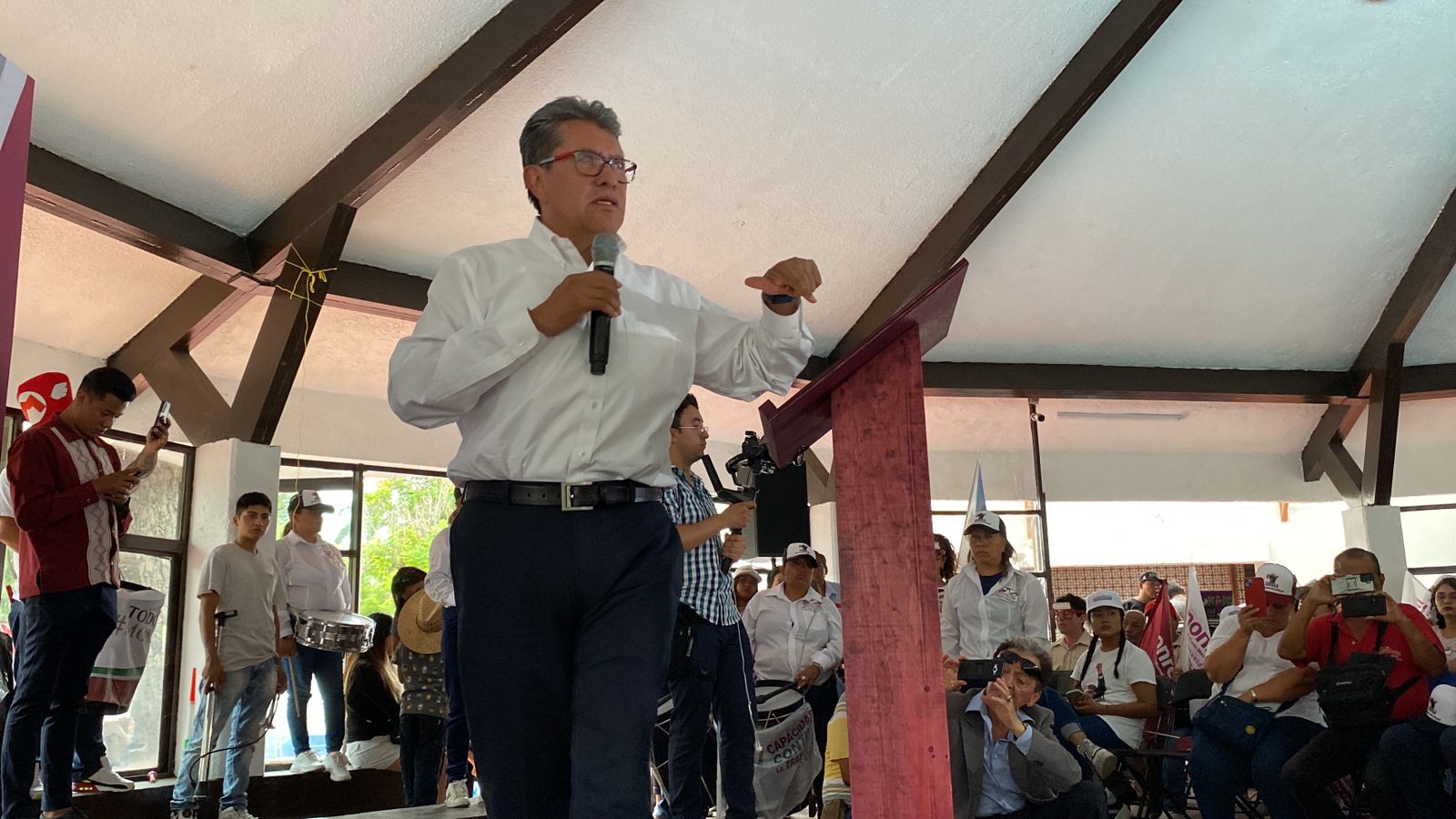 Encabeza  Ricardo Monreal asamblea en Cuautla