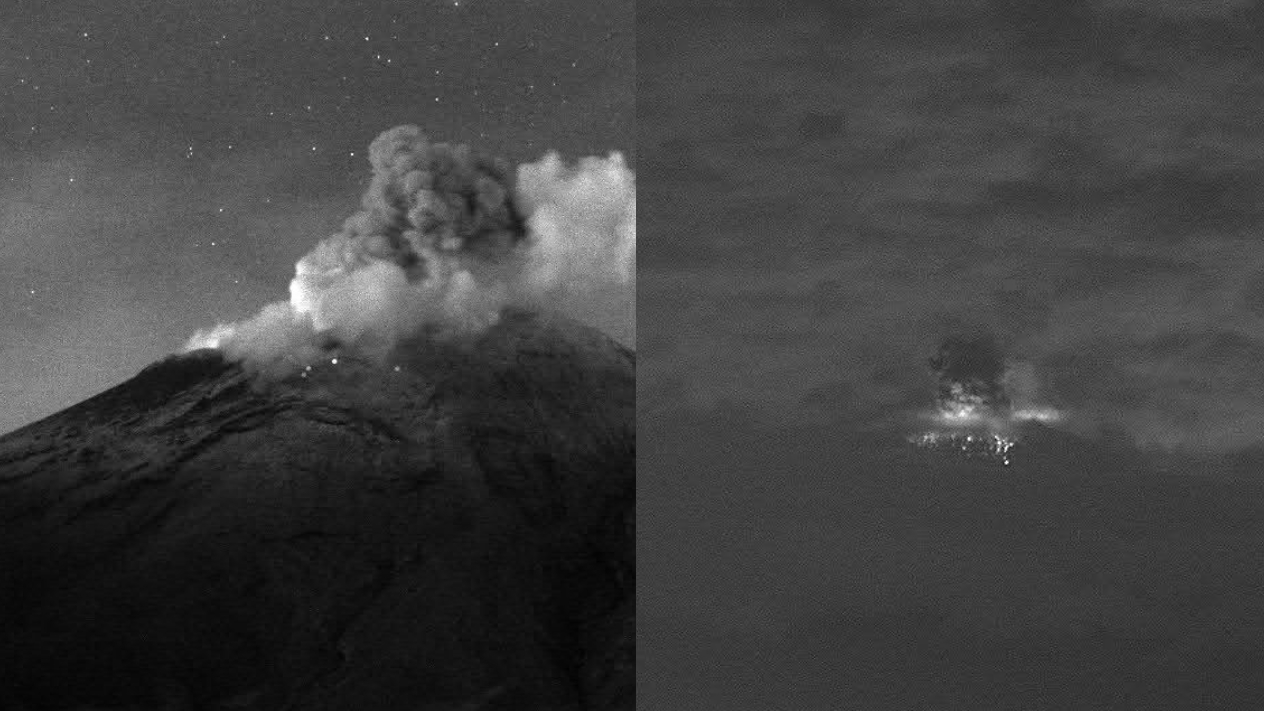 Registra 98 exhalaciones el Popocatépetl en las últimas horas