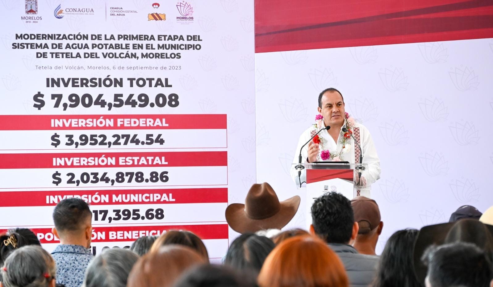 Inicia Cuauhtémoc Blanco modernización del sistema de Agua potable en Tetela del Volcán