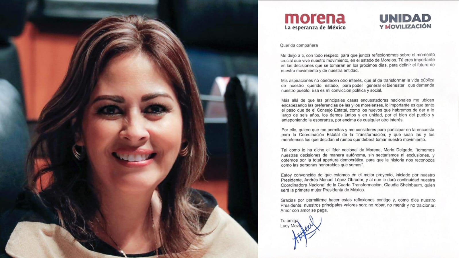 Consejo de Morena debe privilegiar trayectoria y reconocimiento del pueblo: Lucy Meza
