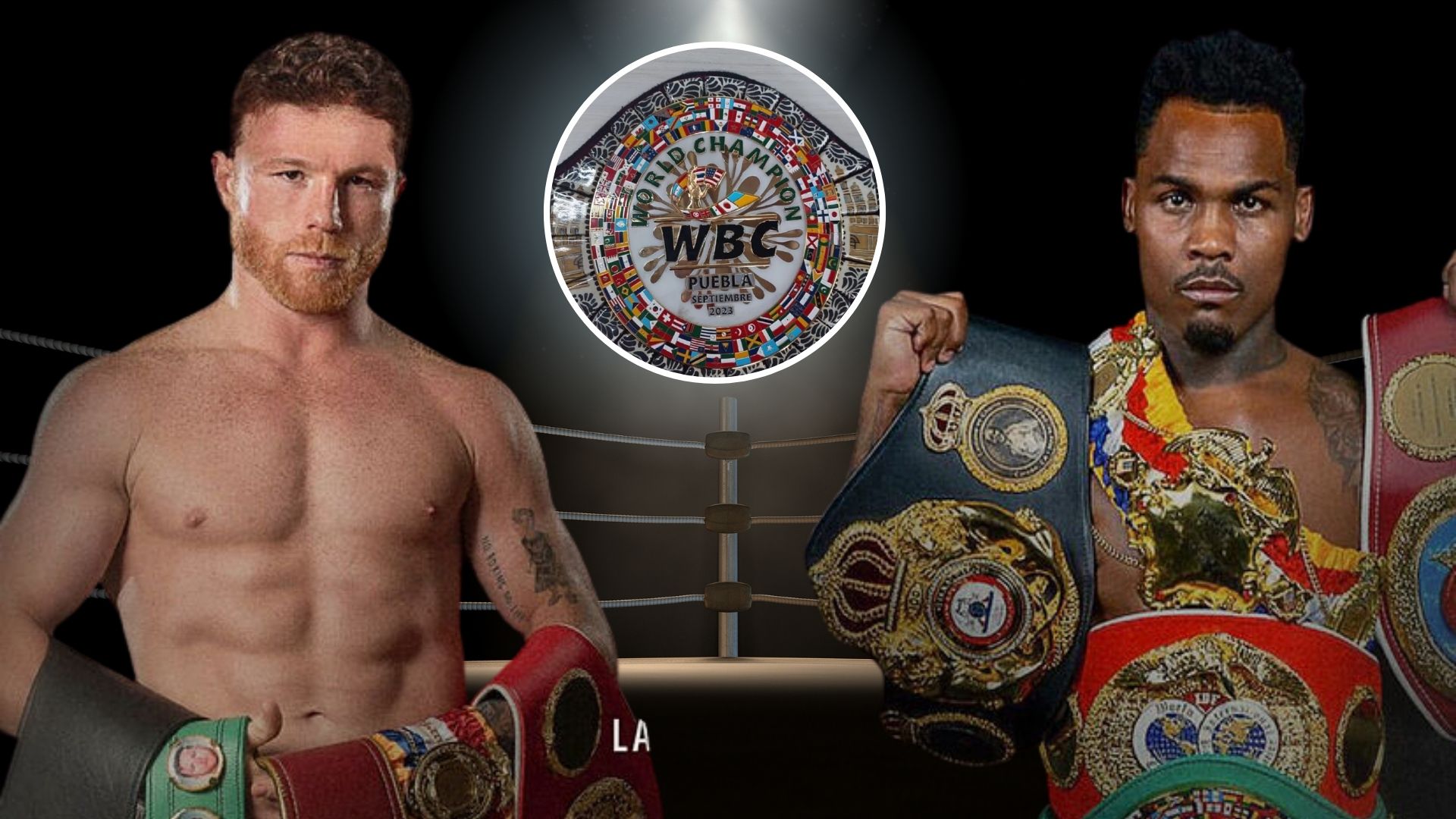 El cinturón conmemorativo que tendrá el ganador entre Canelo Álvarez vs Jermell Charlo