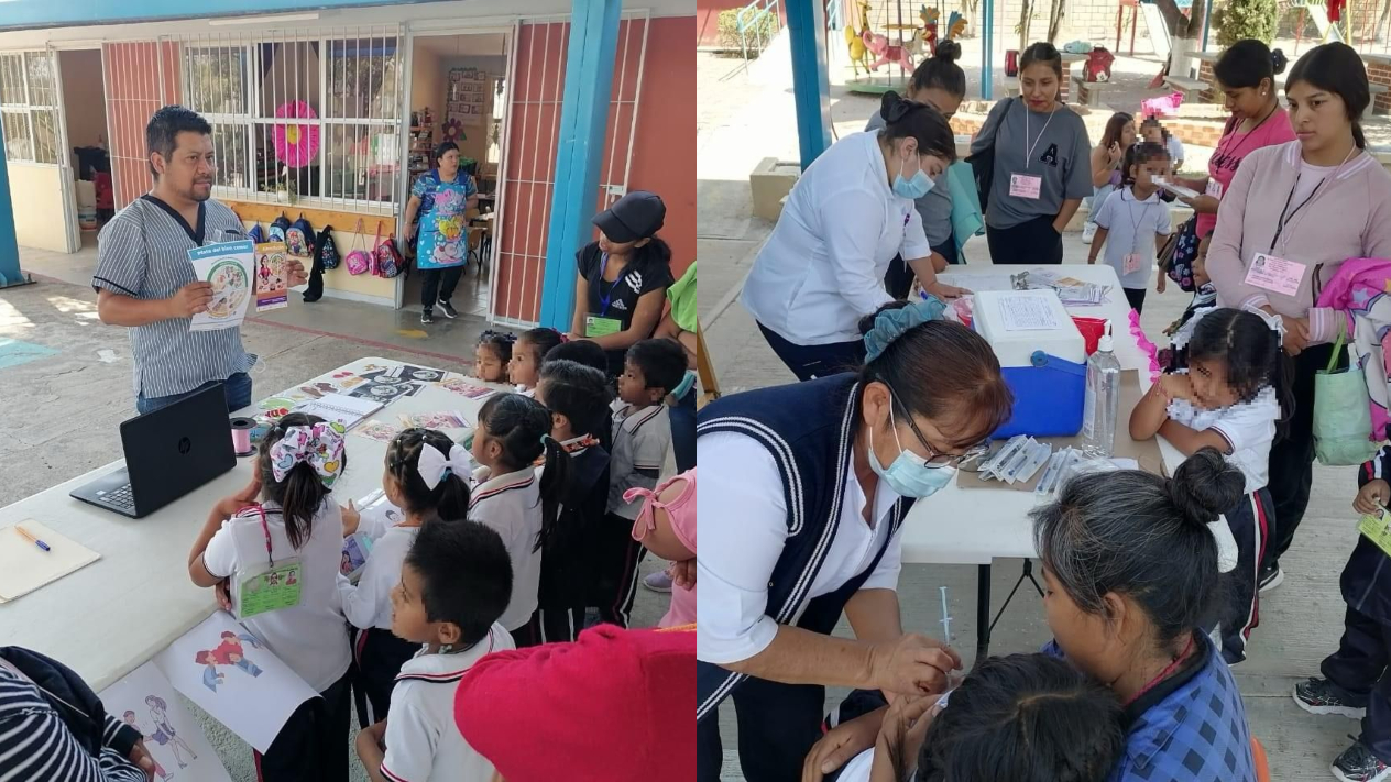 Llevan a escuelas de Yecapixtla Feria de la Salud