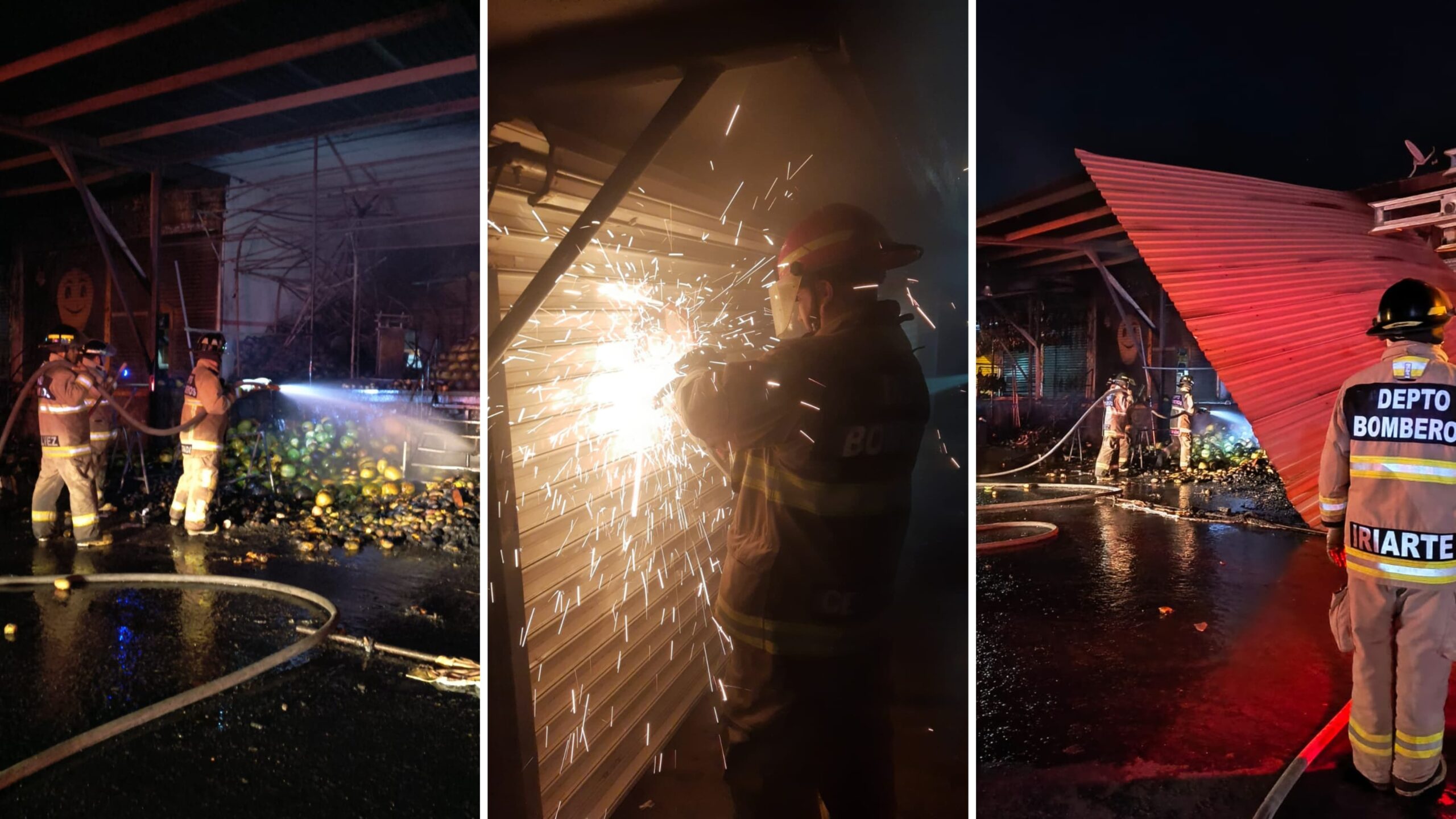 Incendian varias bodegas al interior de la plaza 12 de octubre en Cuautla
