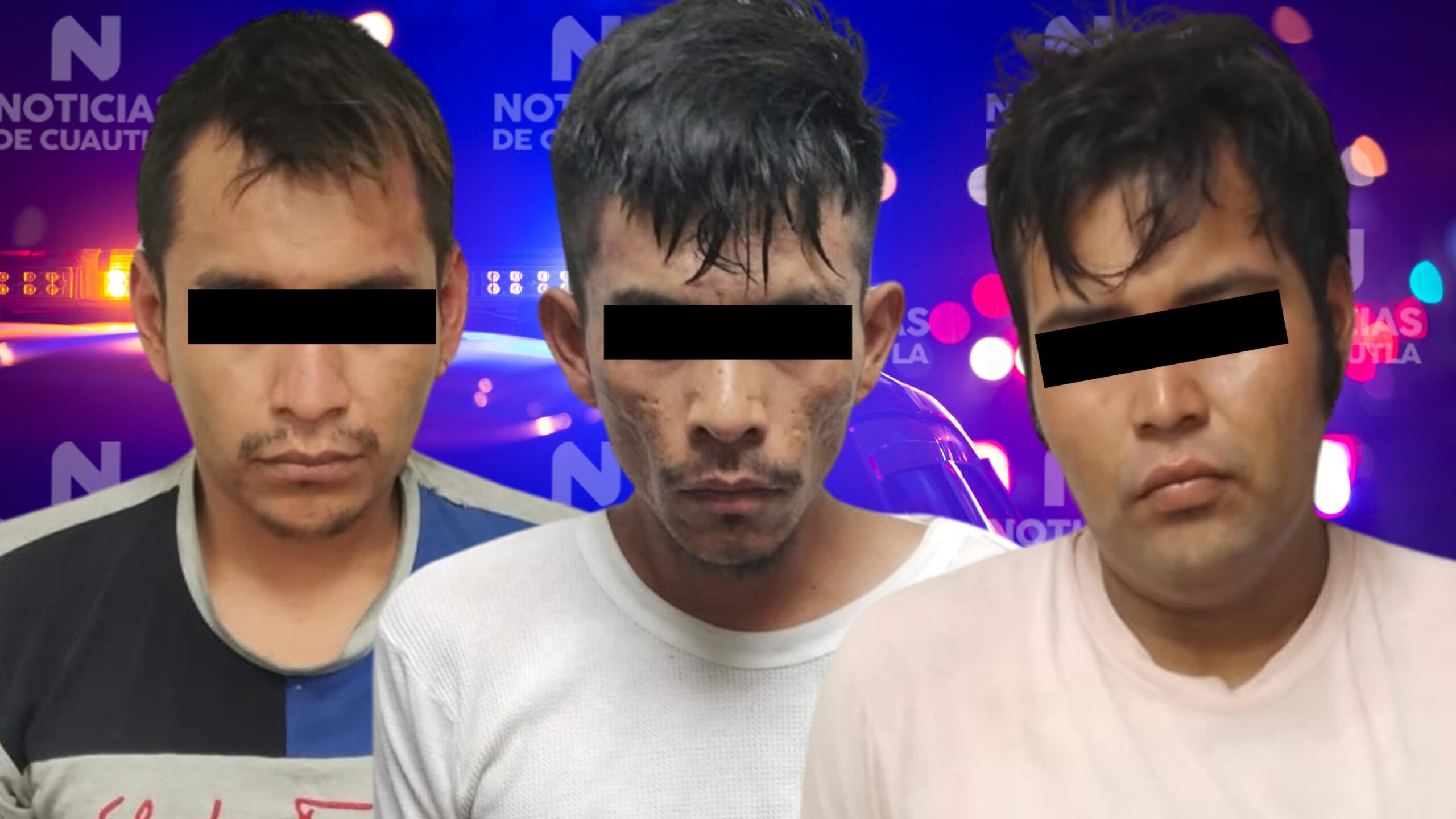 Detiene policía en Cuautla a tres narcomenudistas