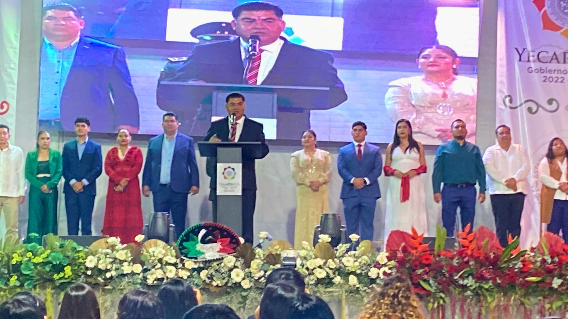 Heladio Rafael Sánchez Zavala encabeza grito de Independencia