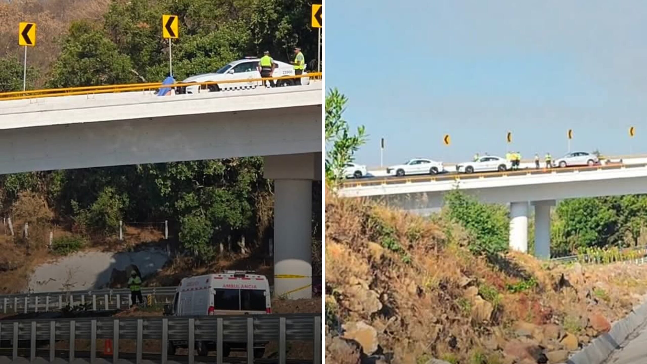 Hallan Cuatro Cuerpos Sin Vida en la Autopista México-Cuernavaca en Tepoztlán