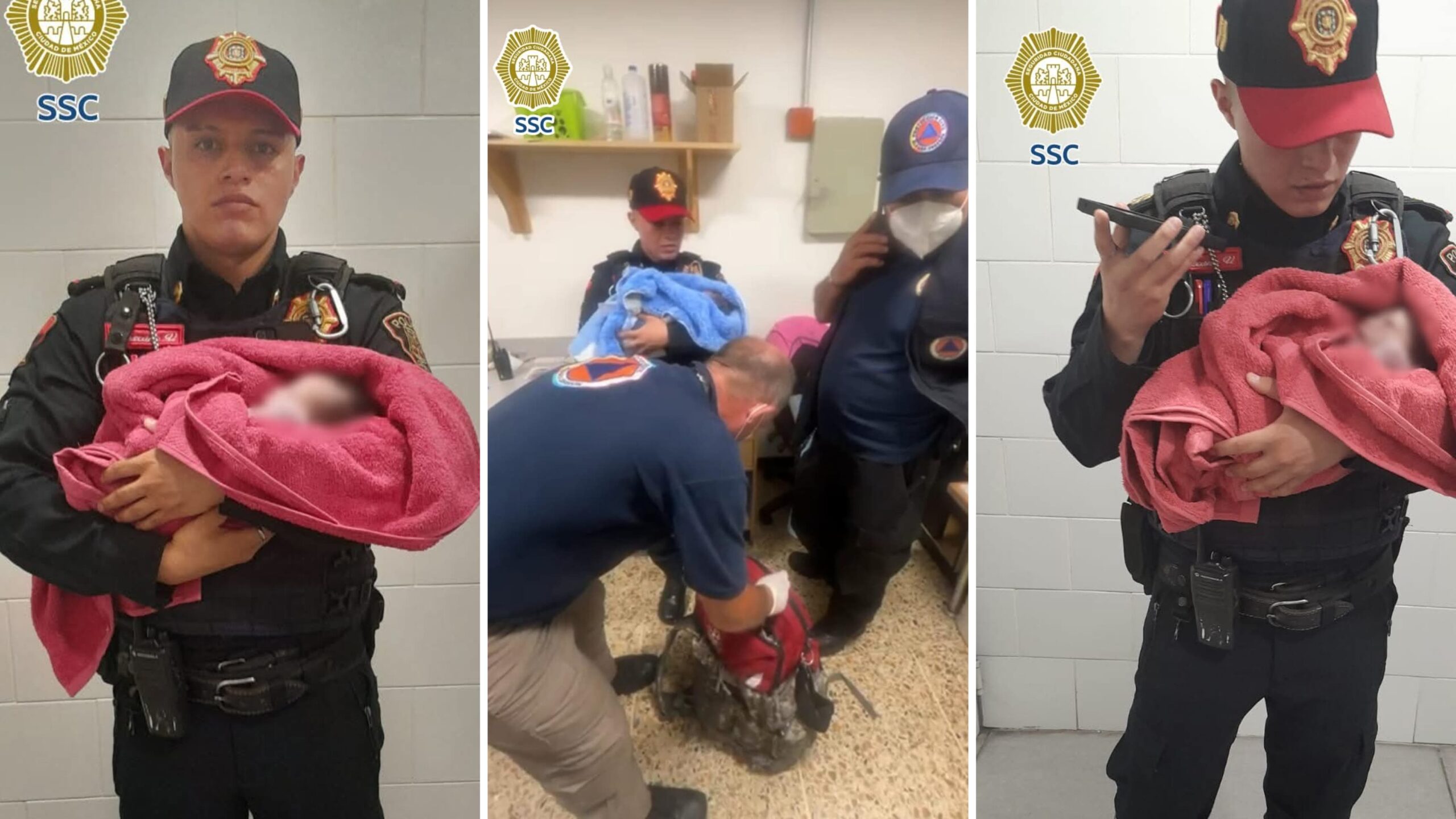 Abandonan a recién nacido en el bote de basura de un baño en la Ciudad de México