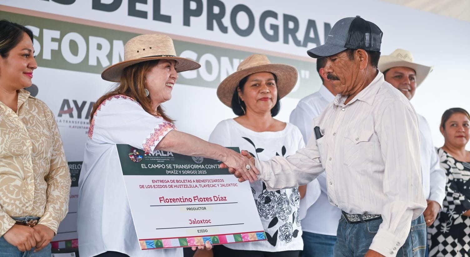 Desde Ayala, reafirma Margarita González Saravia su compromiso con el campo