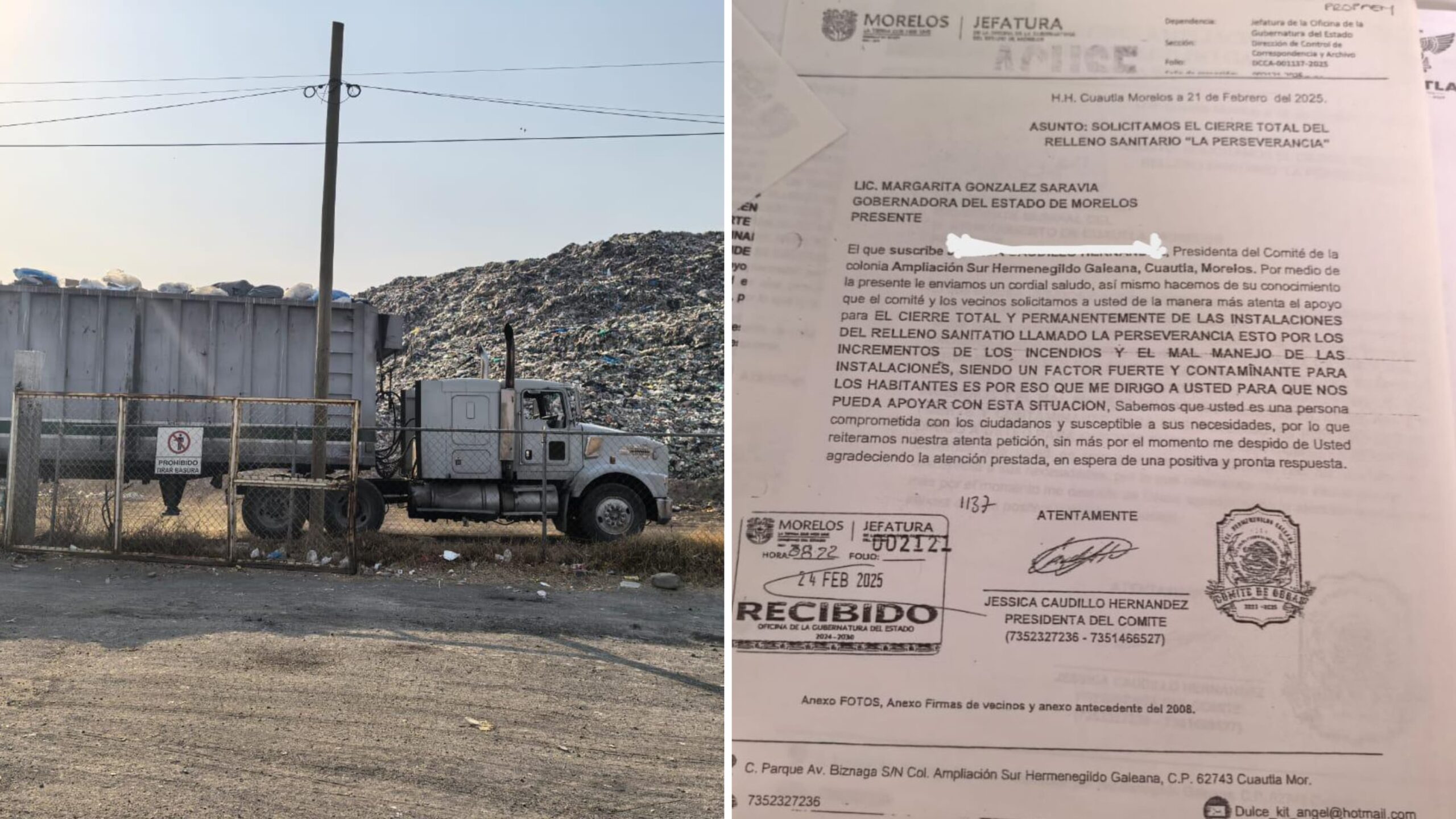 Piden clausura de relleno sanitario de Cuautla