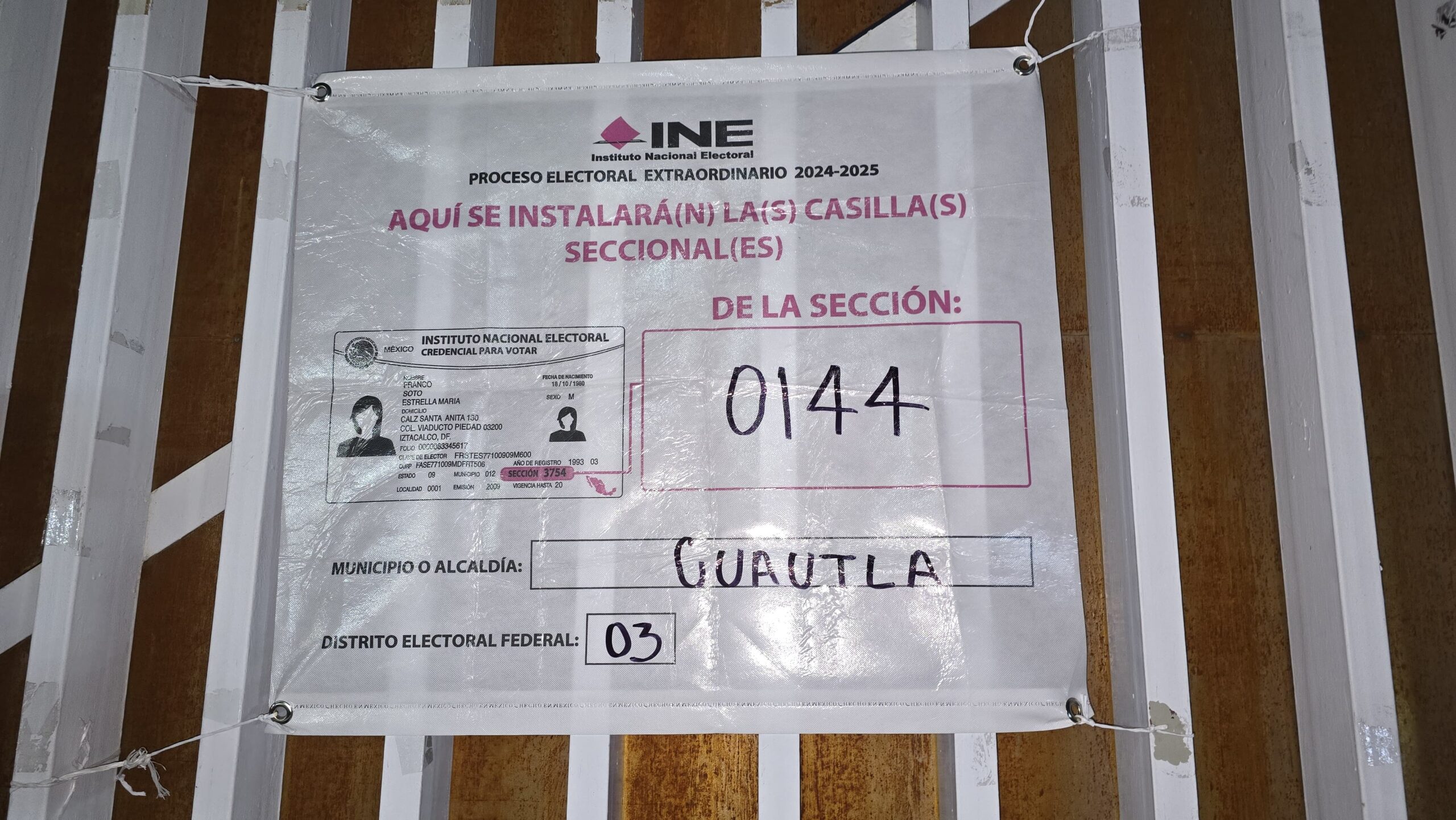 Identifican casillas para votar con lonas informativas