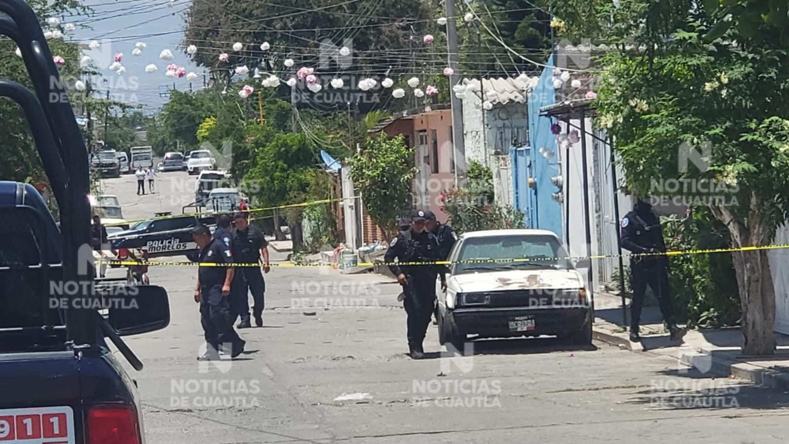 Atacan a balazos casa en la Juan Morales de Yecapixtla y dejan narcomensaje