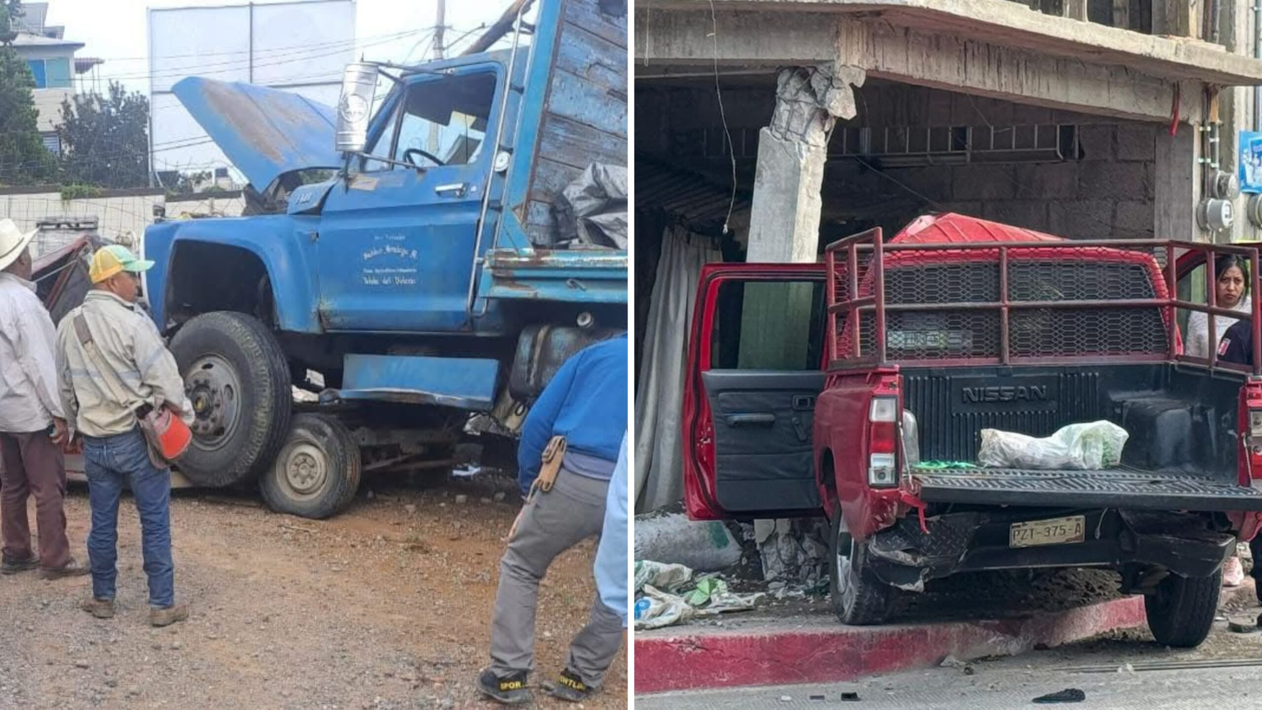 Camión sin frenos deja varios vehículos dañados y tres lesionados en Ocuituco