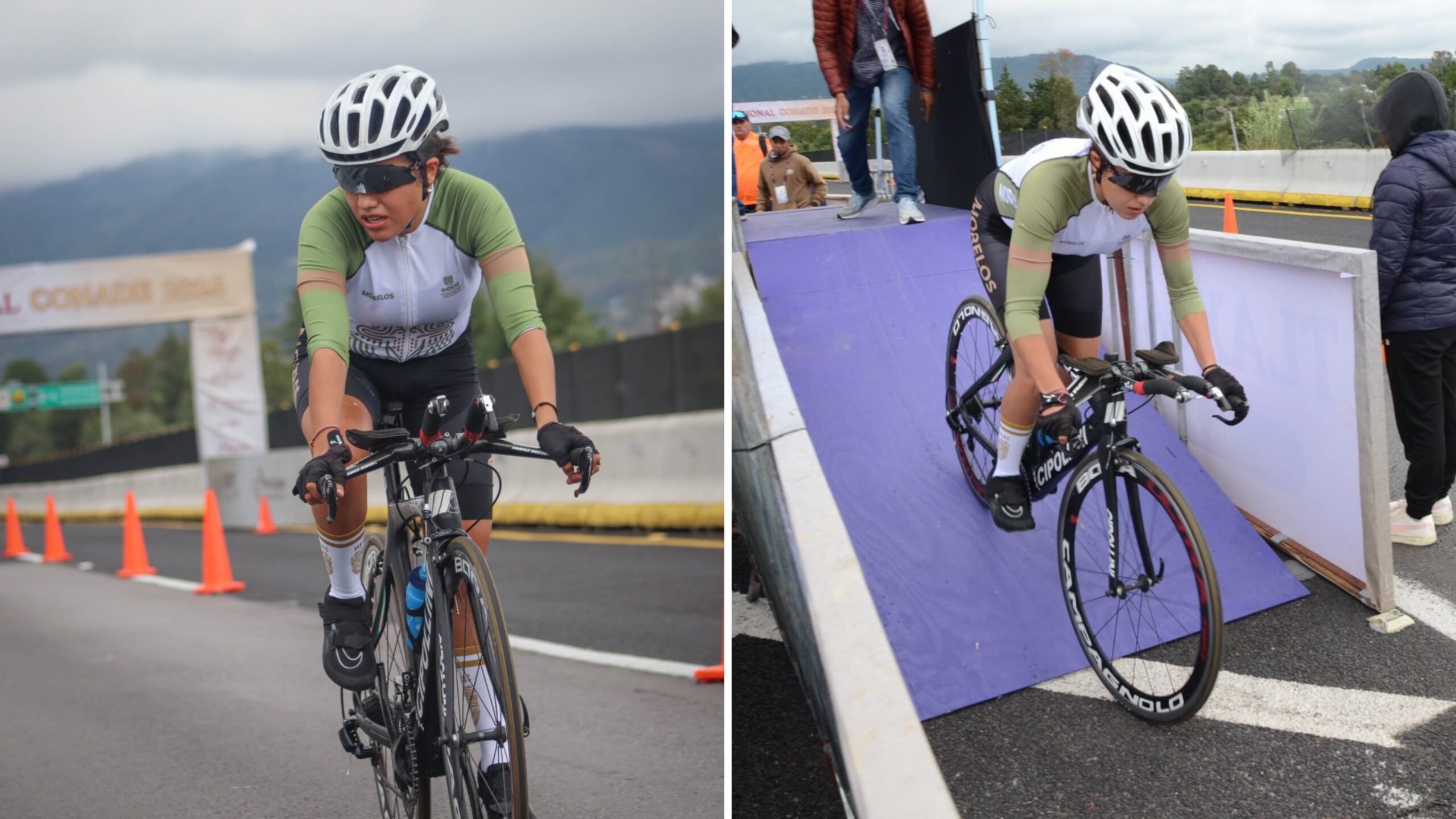 Compiten mujeres morelenses en ciclismo contra reloj en Tlaxcala