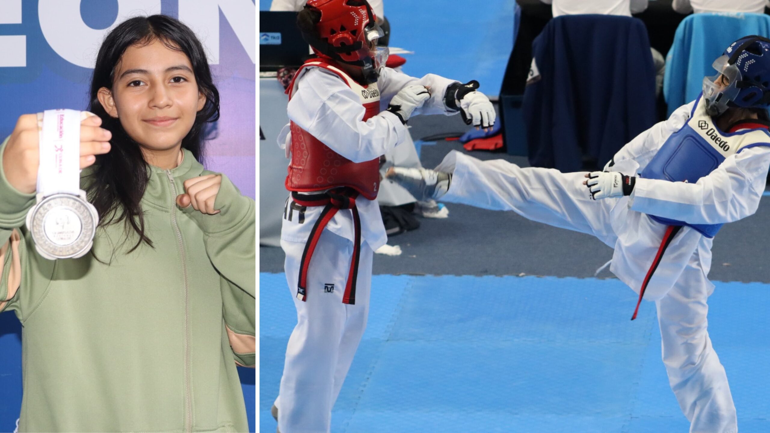 Logra Isabella Muñoz medalla de plata en Taekwondo para Morelos