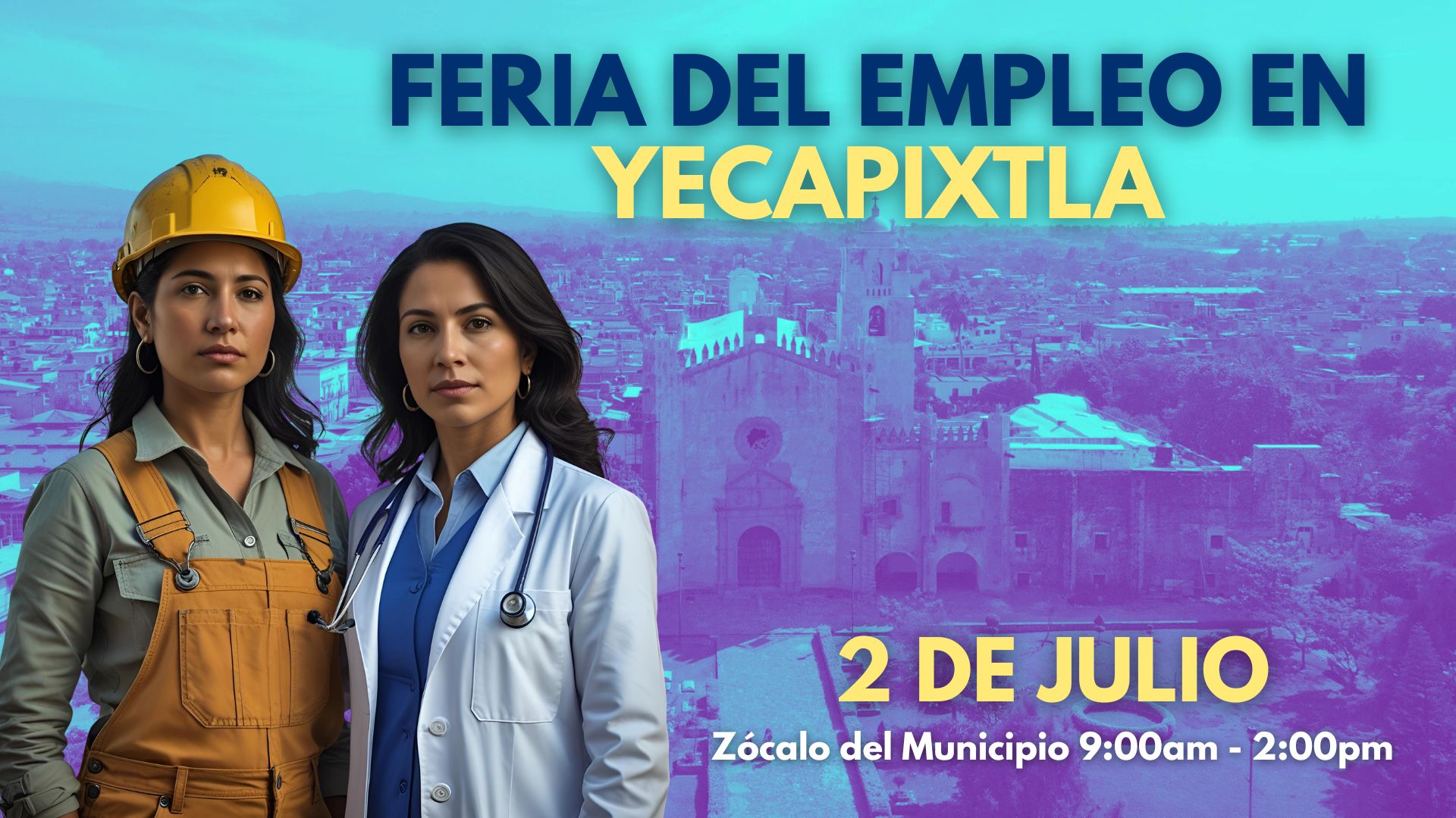 Promueve gobierno estatal inclusión en ferias de empleo Yecapixtla 2025