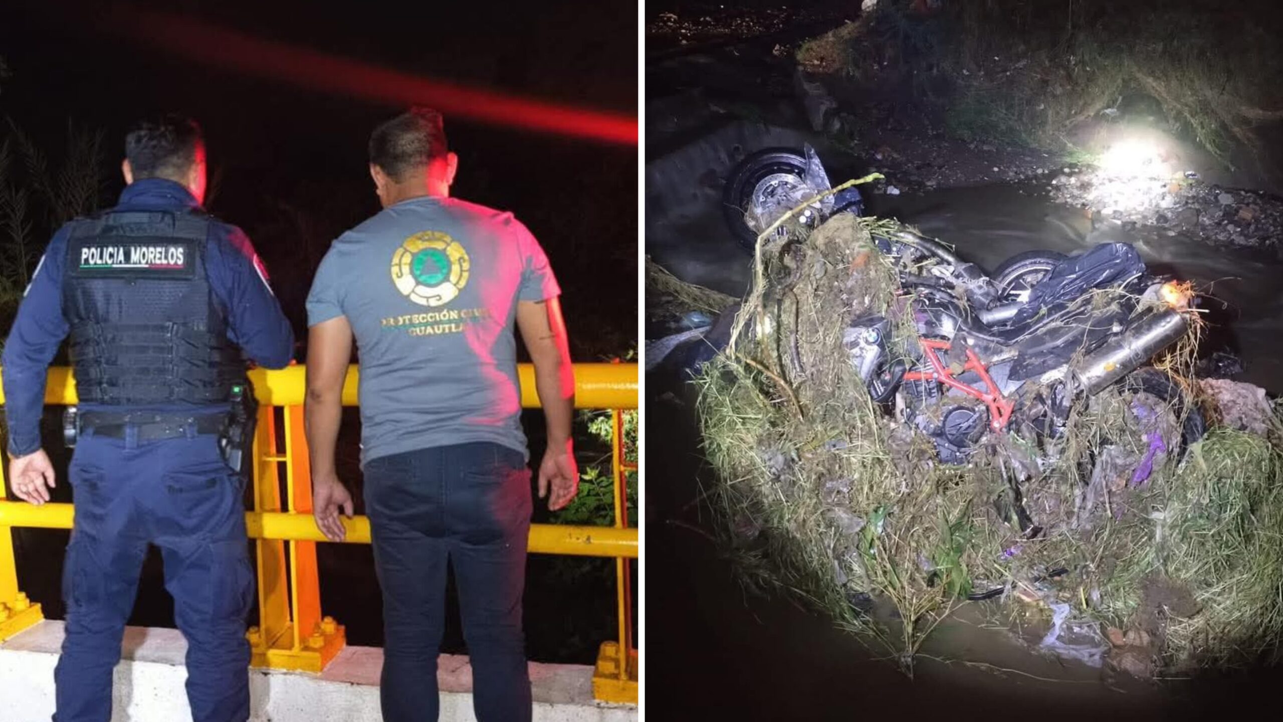 Buscan a dos personas tras ser Arrastrados por Corriente de barranca en Cuautla