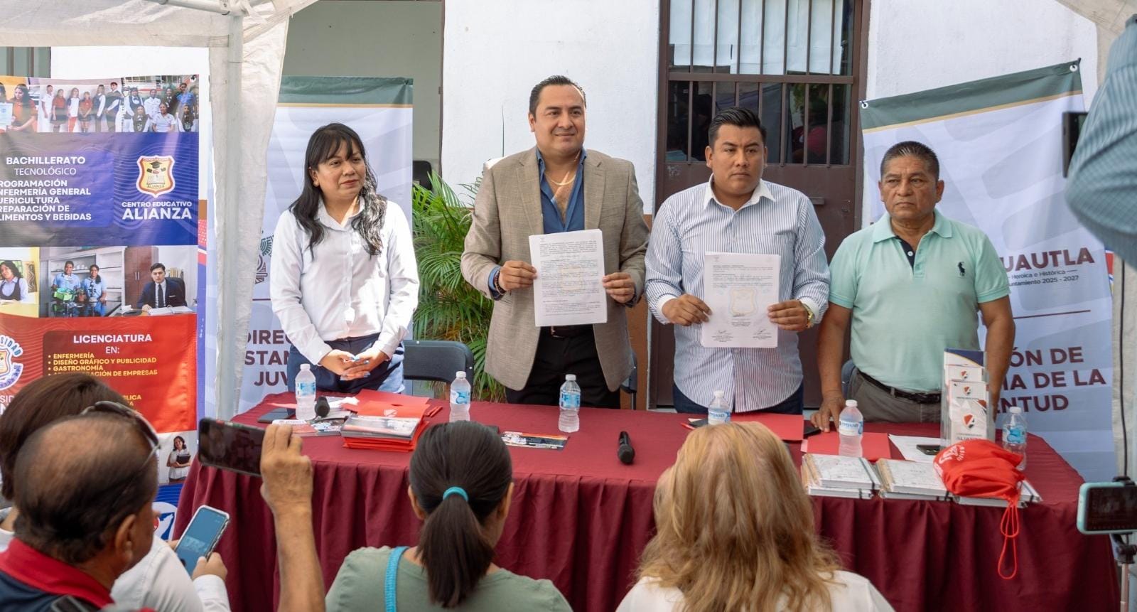 Firma Ayuntamiento de Cuautla y escuela Alianza, convenio en favor de jóvenes