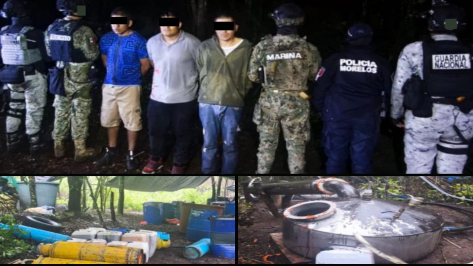 Desmantelan Narcolaboratorio de Alta Capacidad en Huitzilac