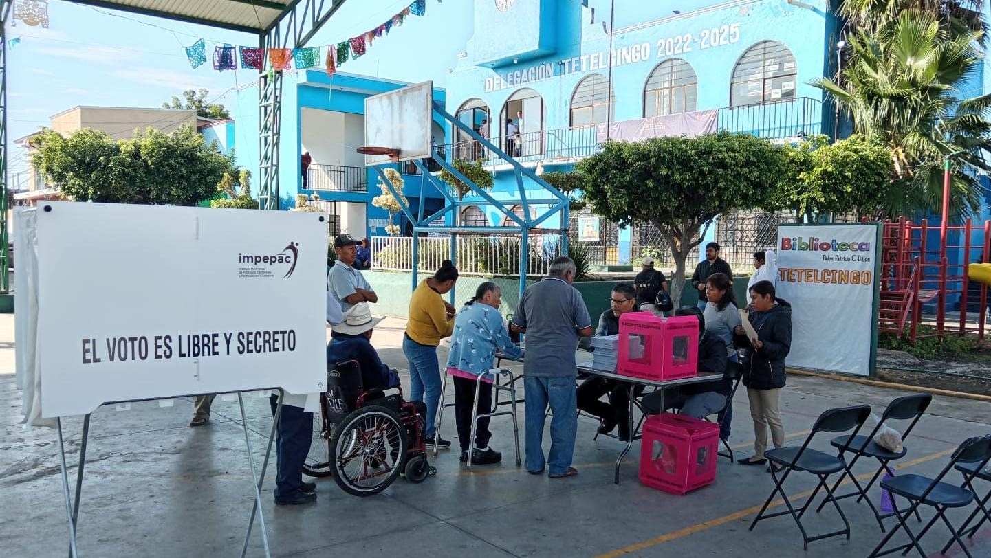 Inicia sin contratiempos jornada electoral en Tetelcingo