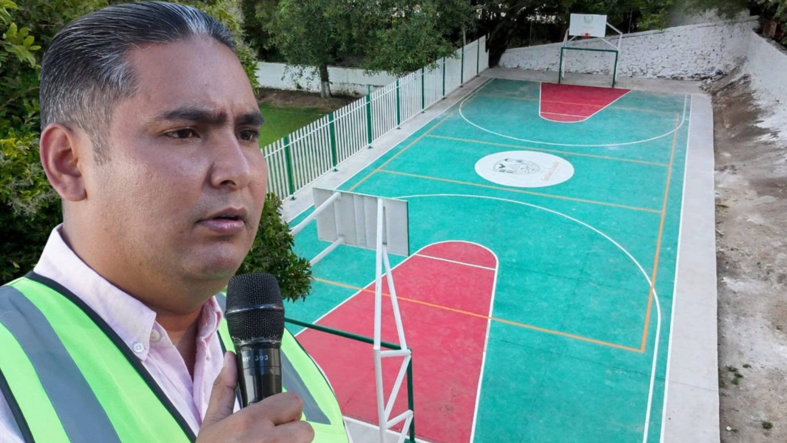 Inaugura Santos Tavarez cancha de usos múltiples en Tepetzingo