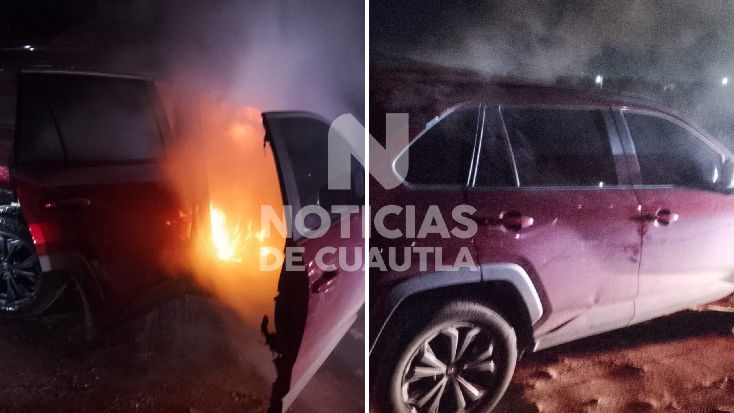 Le prenden fuego a camioneta en Cuautla