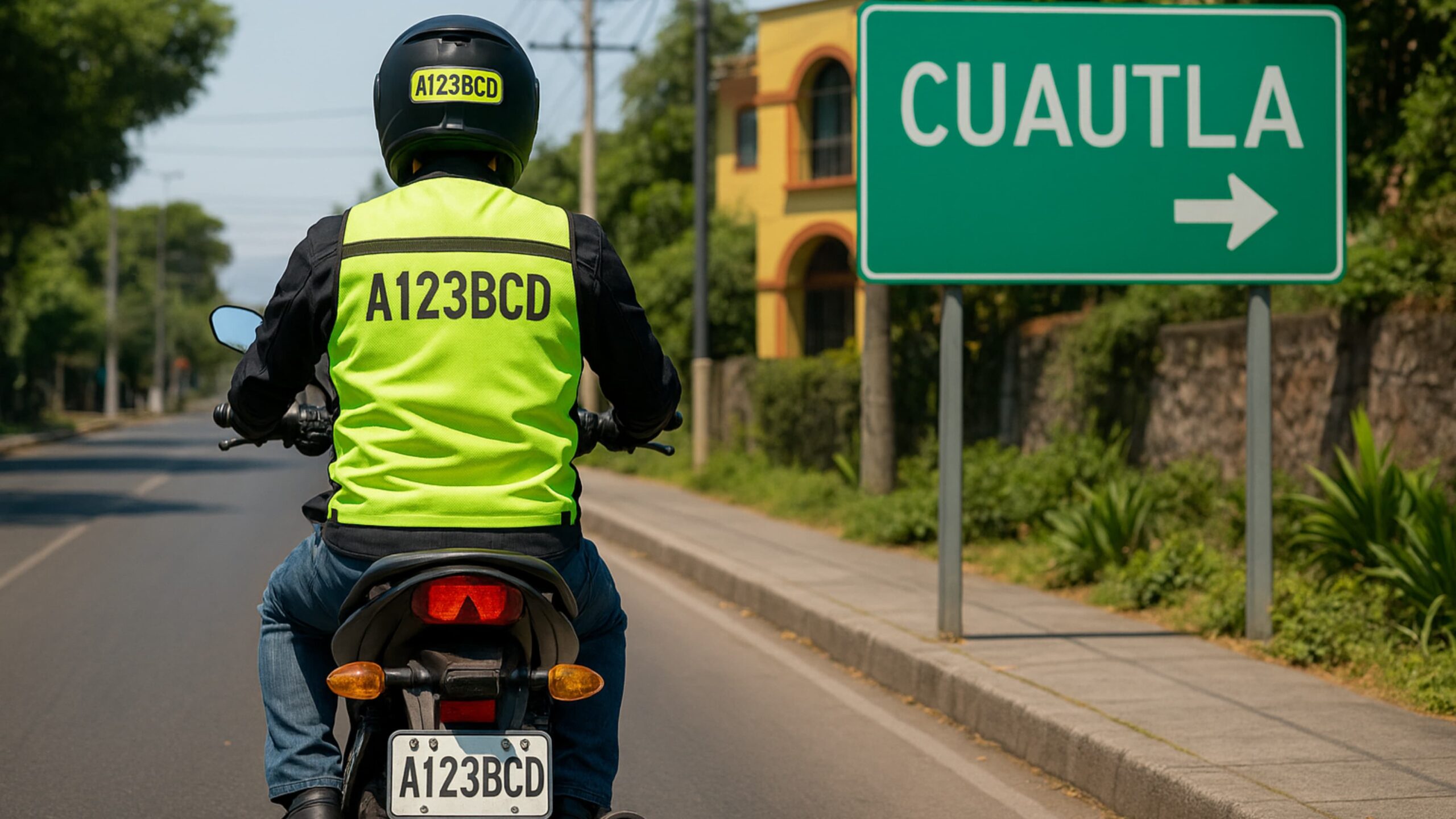Al Congreso, iniciativa para usar chaleco y casco con número de placa