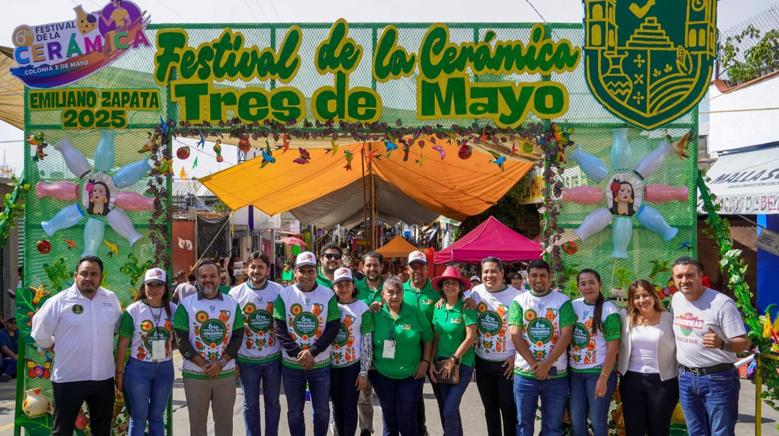 Inauguran el Festival de la Cerámica 2025 en la Tres de Mayo en Emiliano Zapata