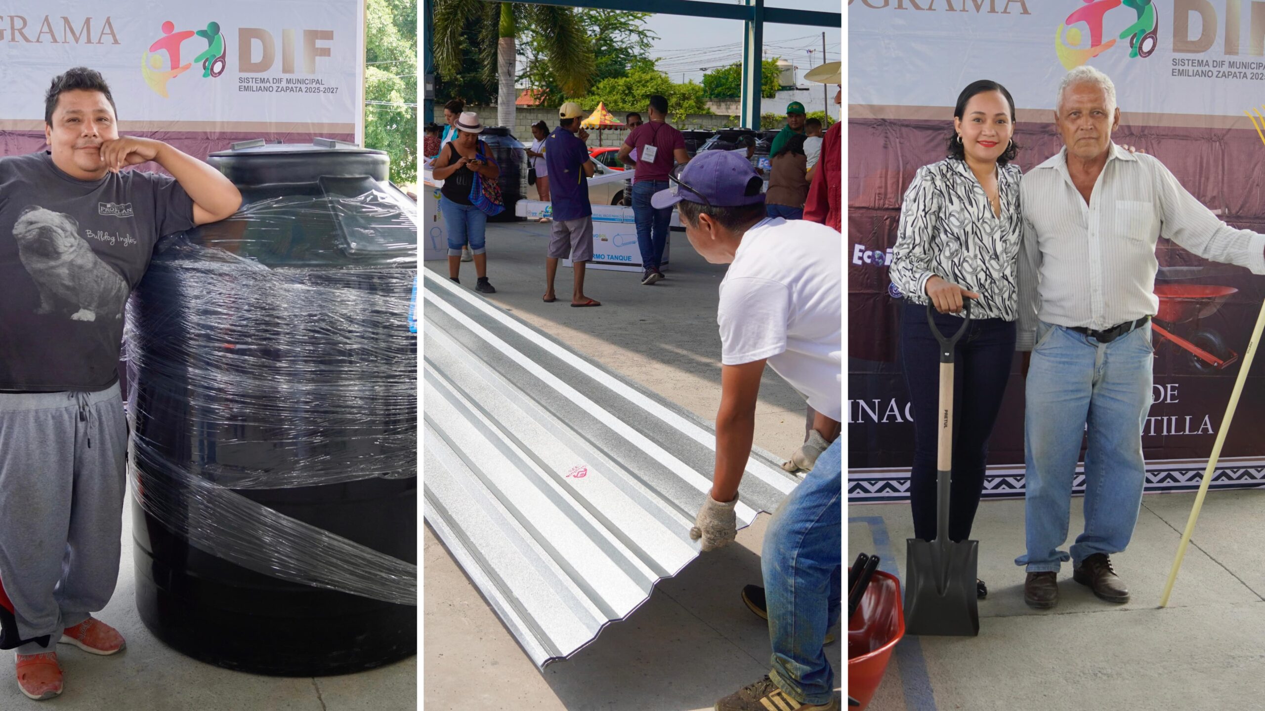 DIF Emiliano Zapata entrega apoyos para fortalecer hogares
