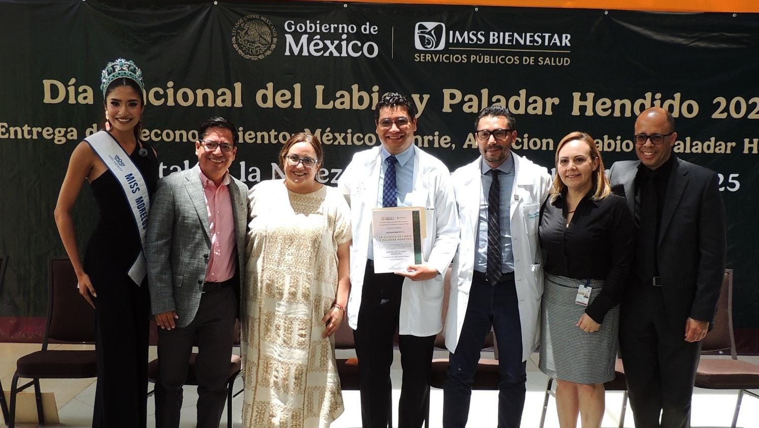 Reconocen al HNM por atención a niños de labio y paladar hendido