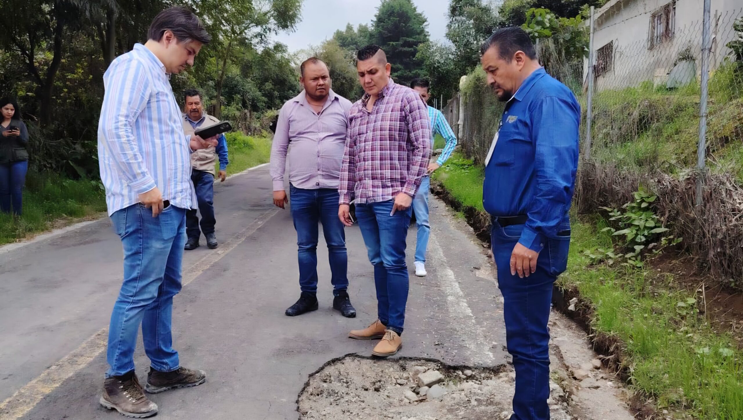 Revisan en Ocuituco estado de rutas de evacuación