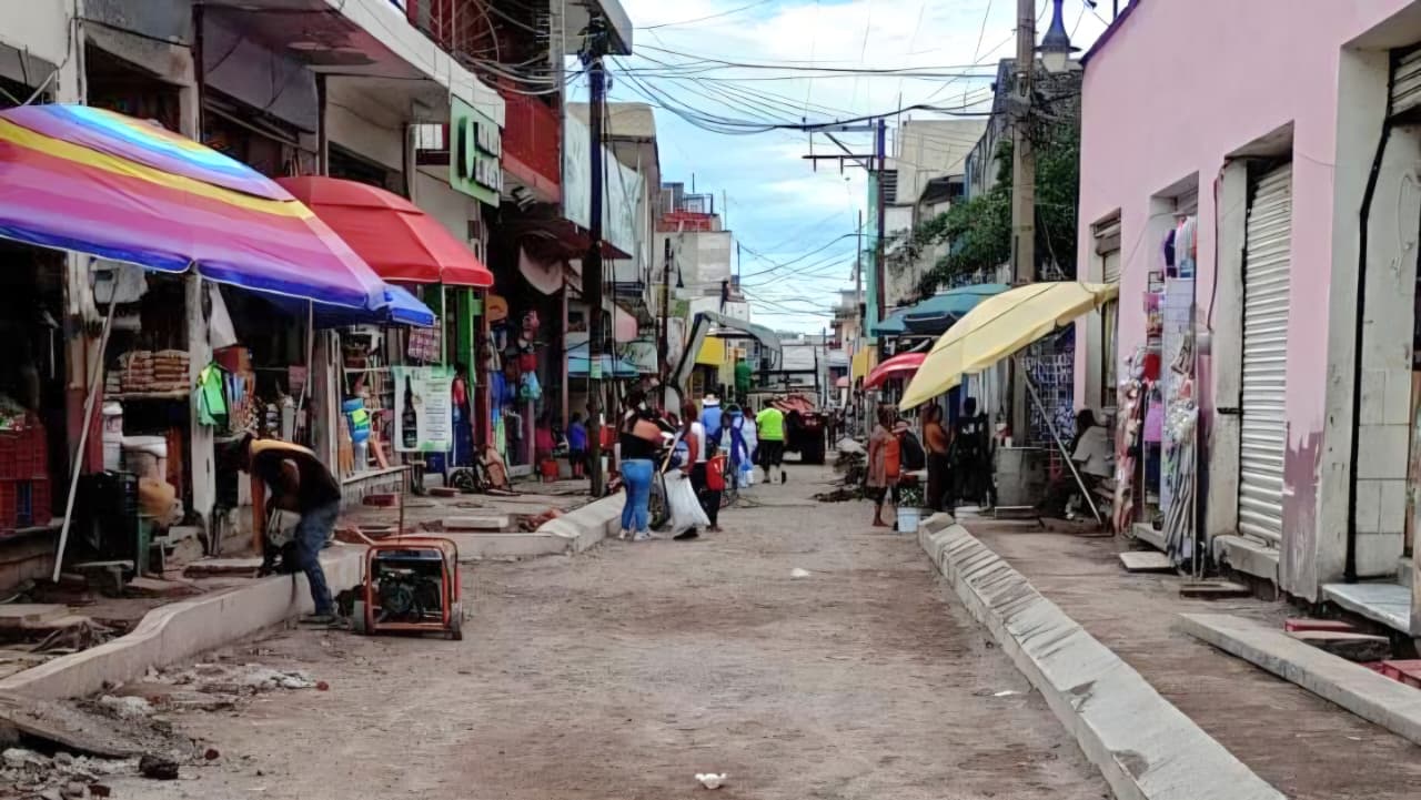 Muestra avance la reparación de la calle Valerio Trujano de Cuautla