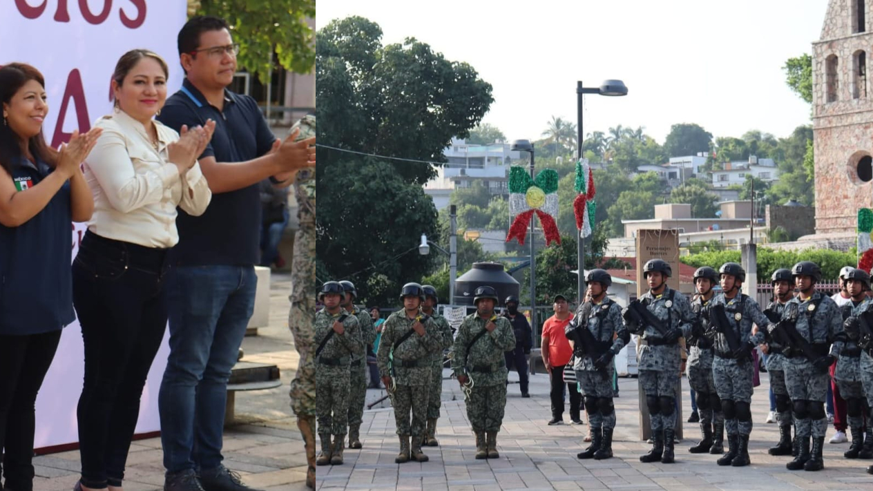 Encabeza Nayeli Mares acto cívico «Morelos por la Paz» en Ayala